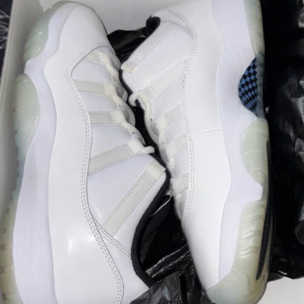 Jordan 11 Retro Low White and Black Sneakers